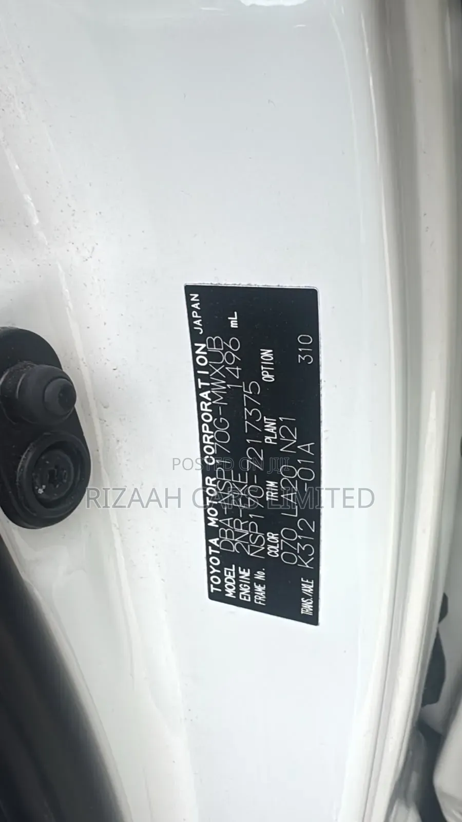 Toyota Sienta 2020 White