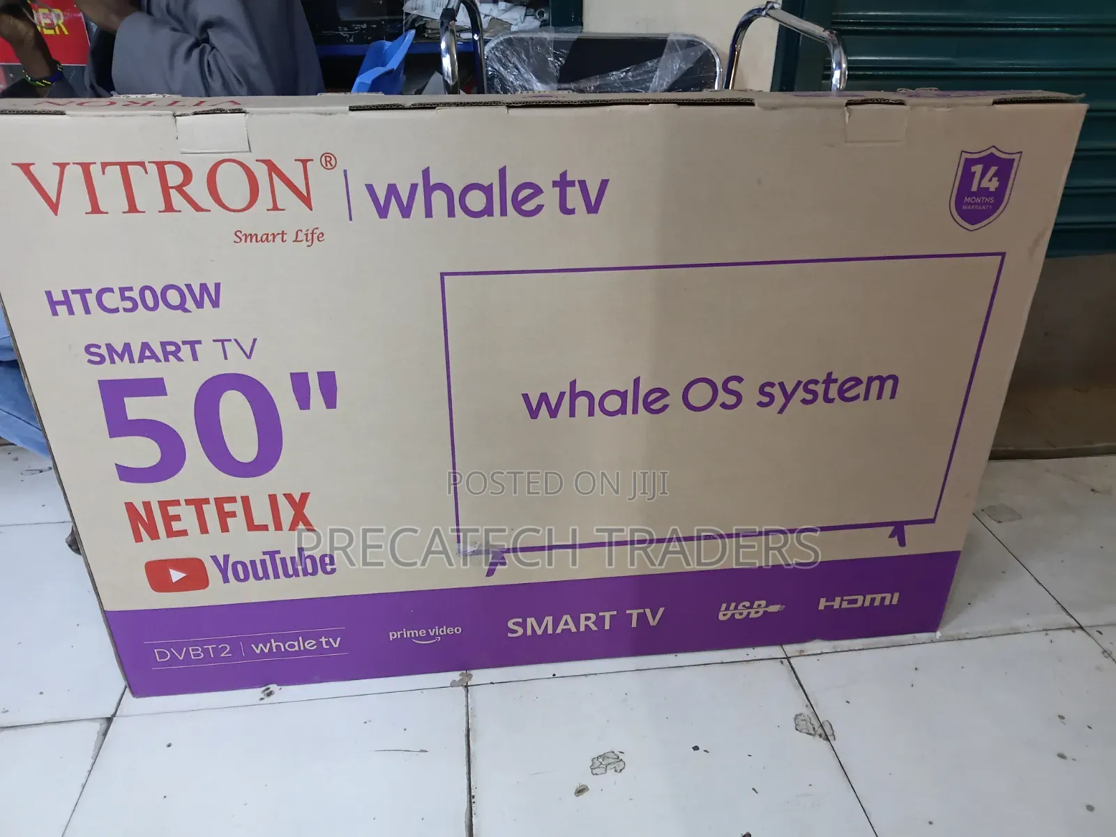 Vitron 50" Smart TV – Netflix, YouTube & Prime Video