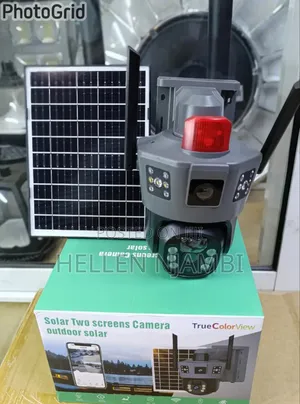 *Dual Lens Two Screens 4G PTZ 360 CCTV Camera With Alarm