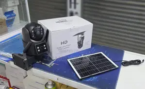HD Dual Lens Solar Powered PTZ Security Camera Wireless WiFi CCTV