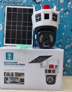 *Dual Lens 4G PTZ 360 CCTV Camera With Alarm