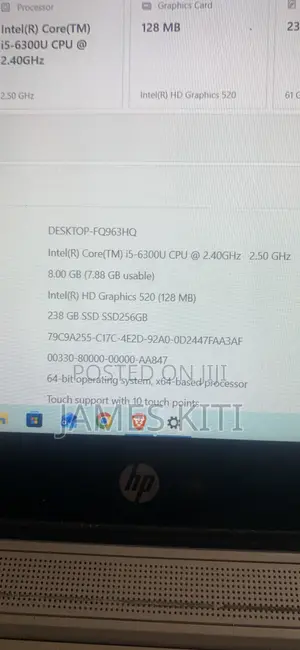 Laptop HP EliteBook 820 G3 8GB Intel Core i5 SSD 256GB