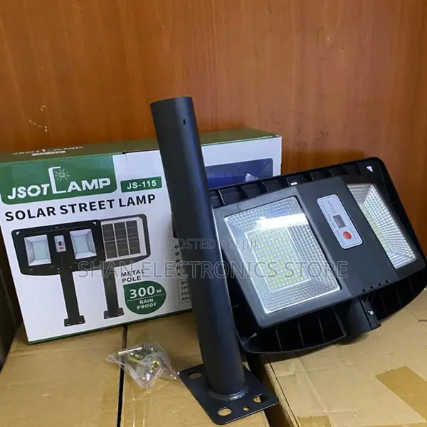 Three Lighting Modes JS 115 300W Foldable Outdoor Solar Light.