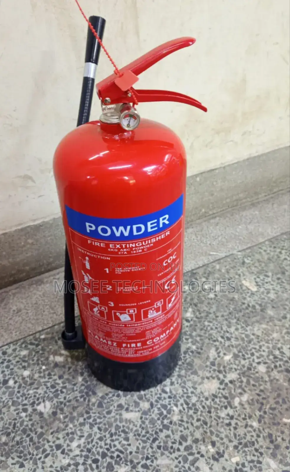 Portable 6KG Powder Fire Extinguisher