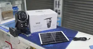 1080p HD Dual Lens Solar Security Camera 360° PTZ, View Night Vision