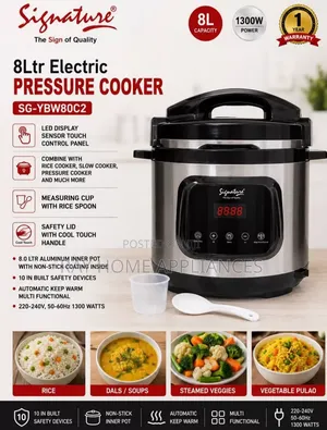 Signature Electric Pressure Cooker 8litres