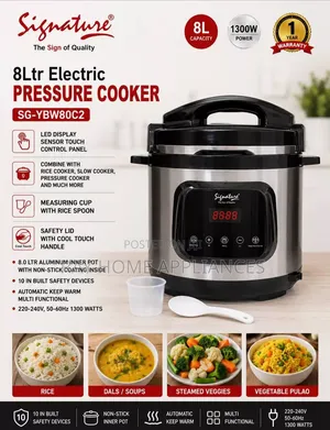 Signature Electric Pressure Cooker 8litres