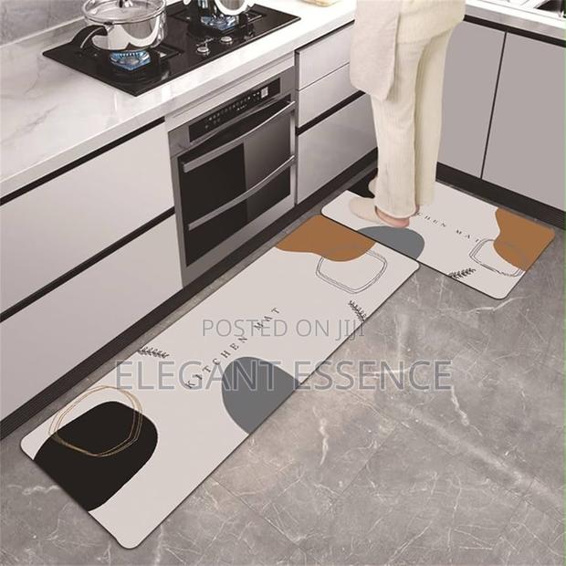2pcs Unbinded Kitchen Mat Big Size 118cm* 44cm Small Size 68cm * 44cm
