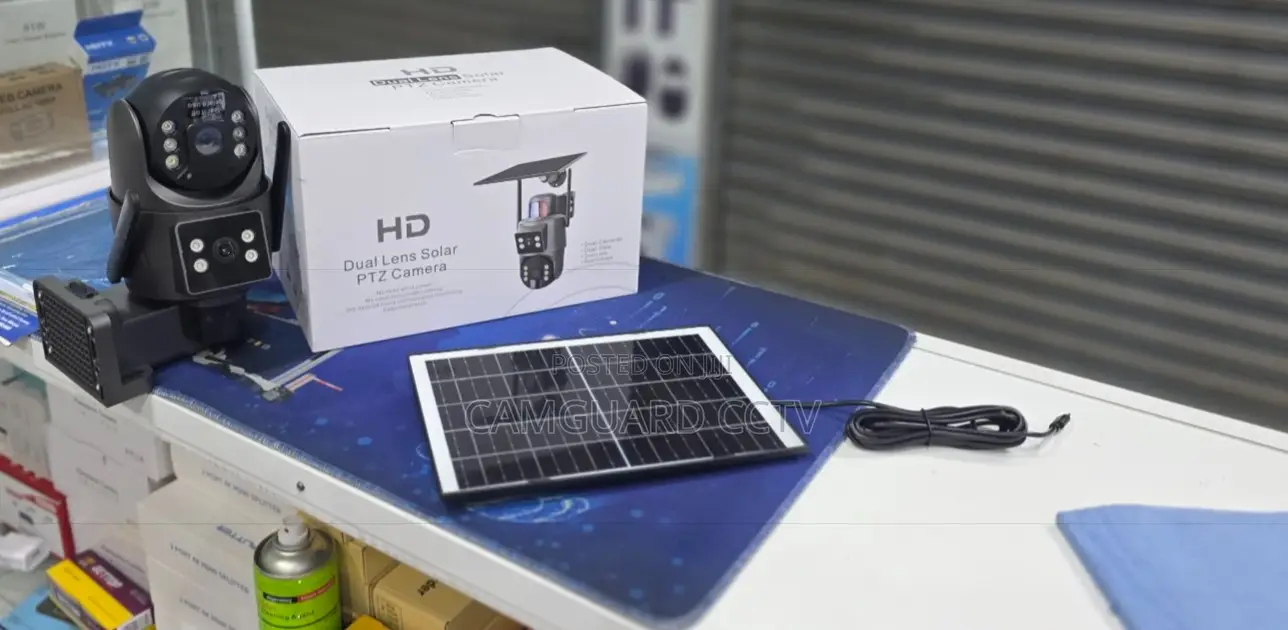 Ubox wifiHD Wireless Dual Camera Solar Security System – PTZ Pan-Tilt