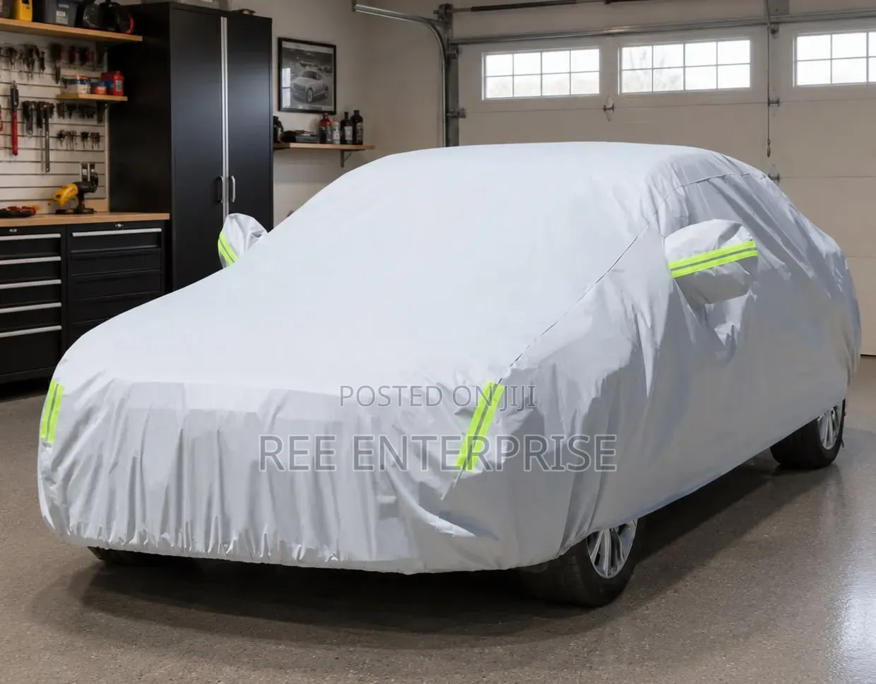 High Quality Universal Grey Car Cover With Fleece on the Inside Part