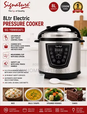 1300watts 8litres Signature Electric Pressure Cooker