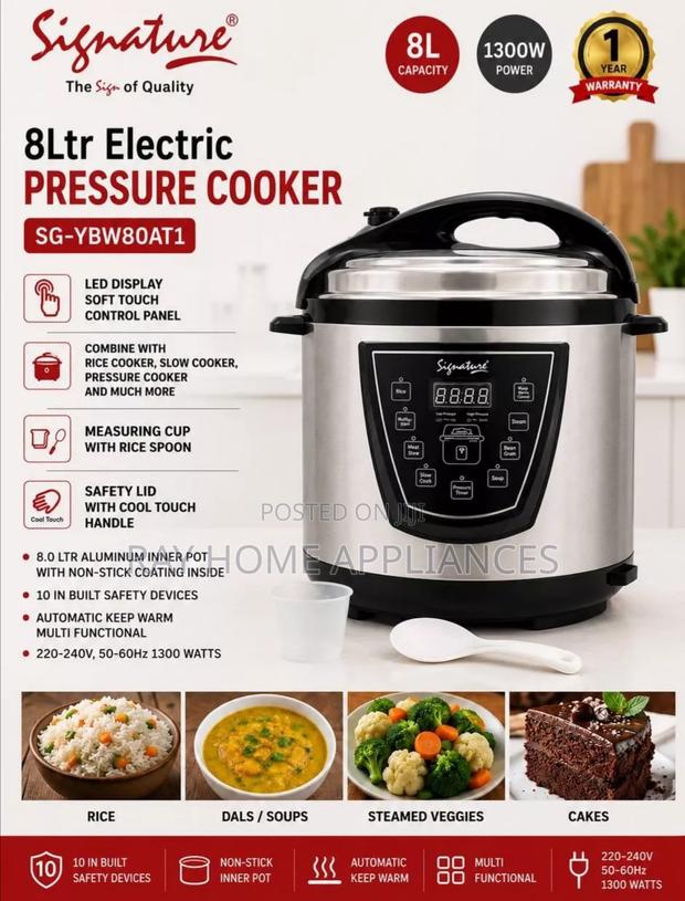 1300watts 8litres Signature Electric Pressure Cooker