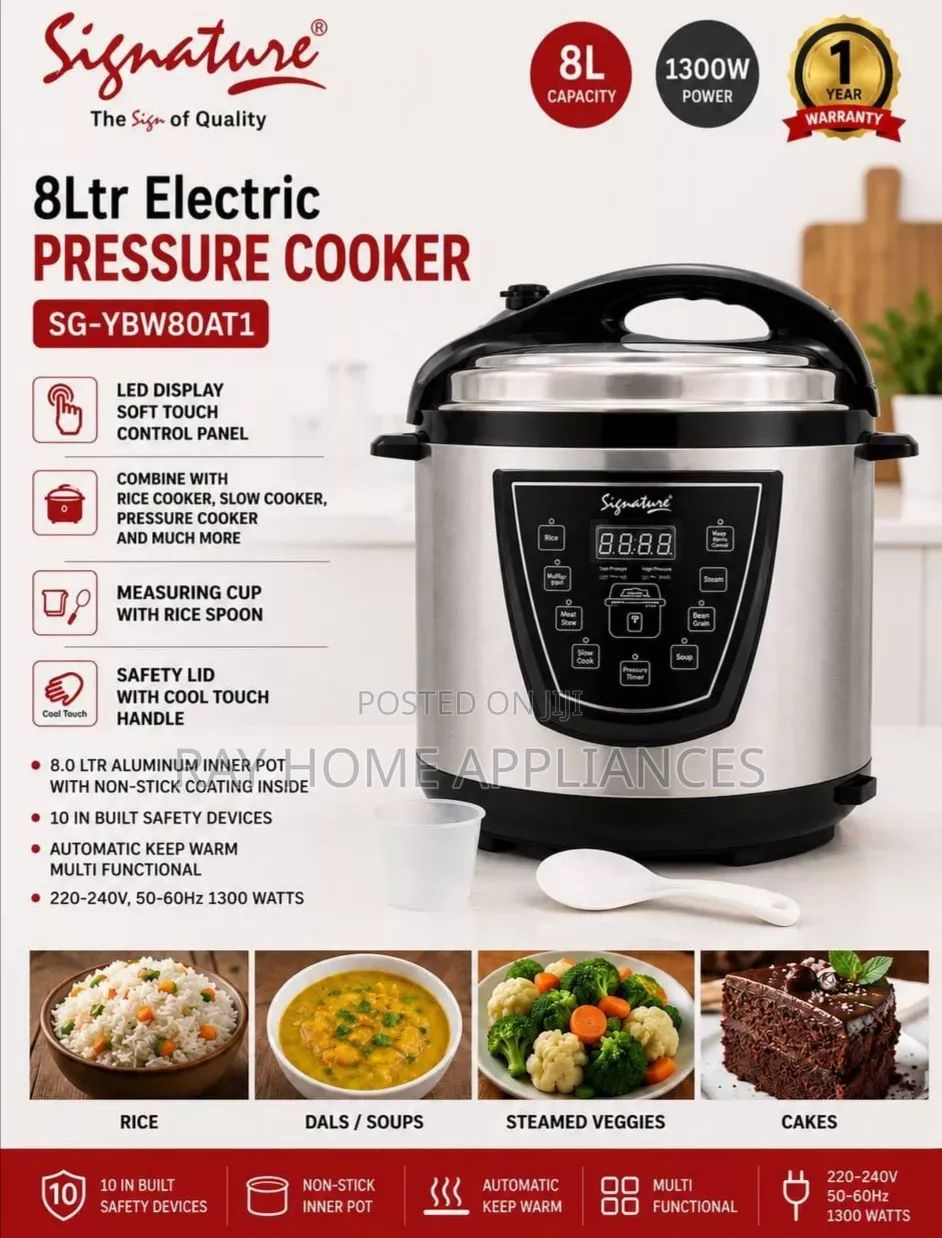 1300watts 8litres Signature Electric Pressure Cooker
