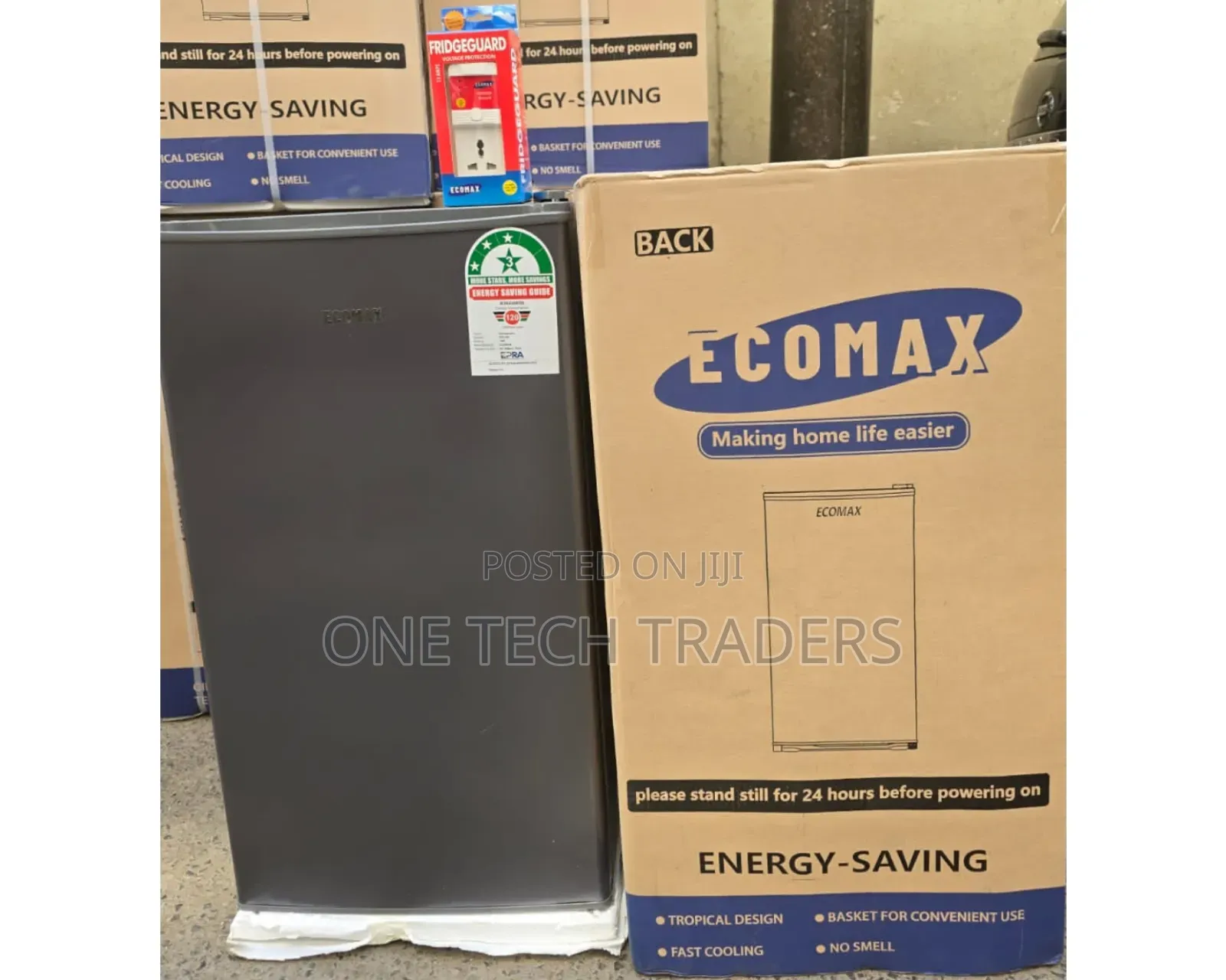 Ecomax 90 Litres Dark Silver Single Door Refrigerator With Free Guard