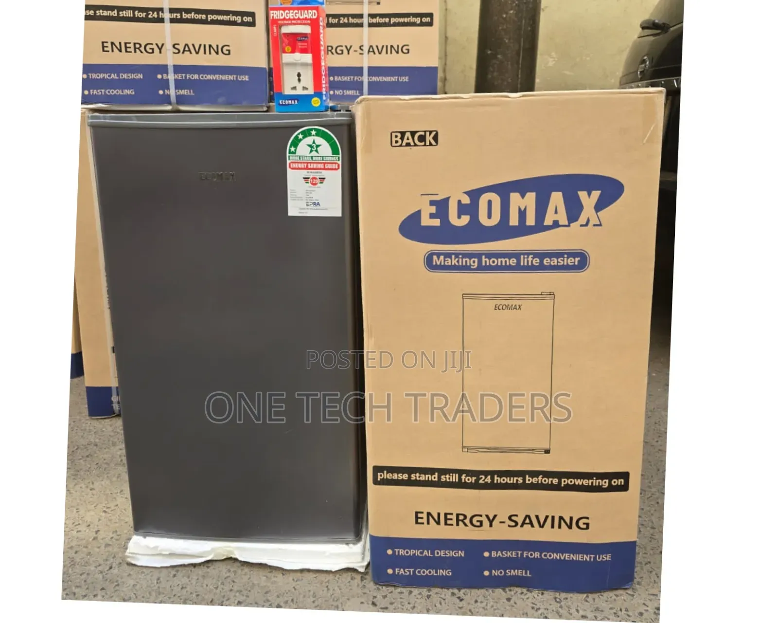 Ecomax 90 Litres Dark Silver Single Door Refrigerator With Free Guard