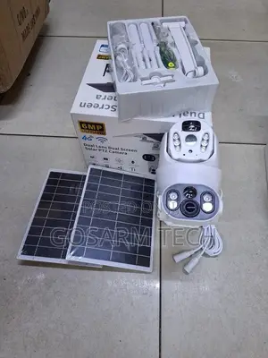 Dual Lens 6MP 4G UBox Solar Outdoor CCTV Camera With Dual Panels