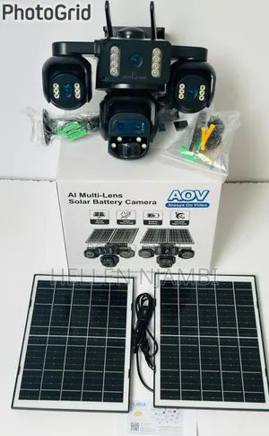 *4G AI Four Lens AOV + PIR Solar Camera