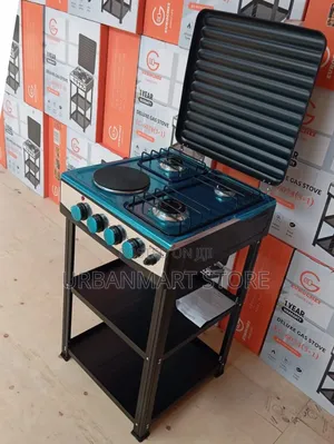 Eurochef 3 Gas + 1 Electric Standing Cooker With Shelves