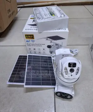 6MP UBox 4G Dual Lens Solar PTZ Surveillance Camera With Night Vision