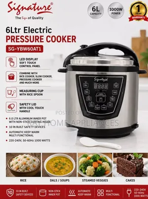 1000W 6 Litres Electric Pressure Cooker