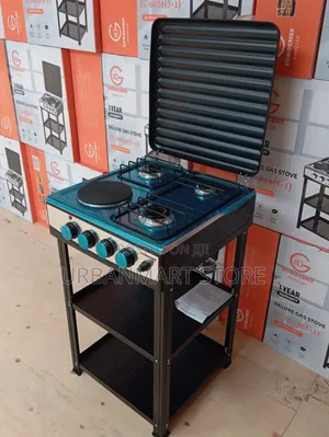 New Eurochef Standing Cooker 3 Gas + 1 Electric With Shelves