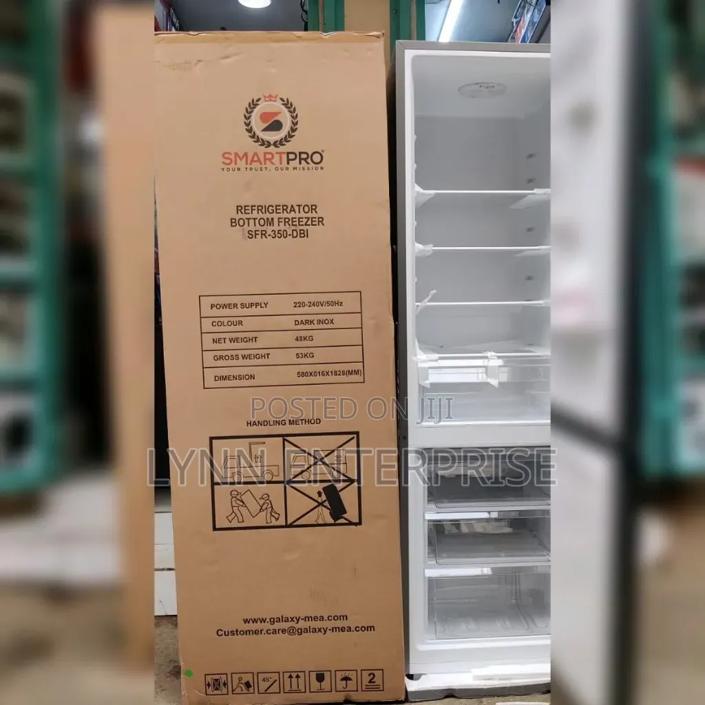 Smartpro Refrigerator 280Litres Capacity Bottom Freezer With Dispenser