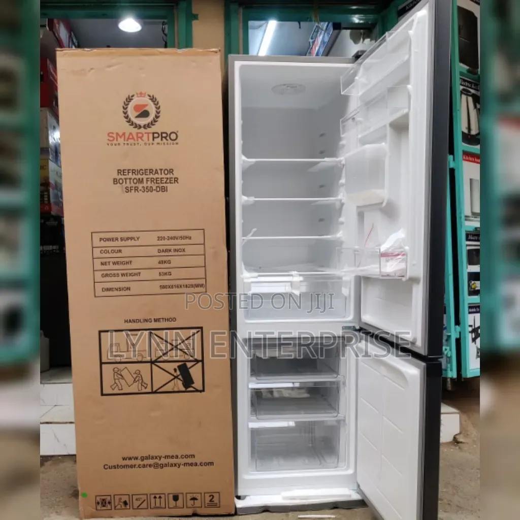 Smartpro Refrigerator 280Litres Capacity Bottom Freezer With Dispenser