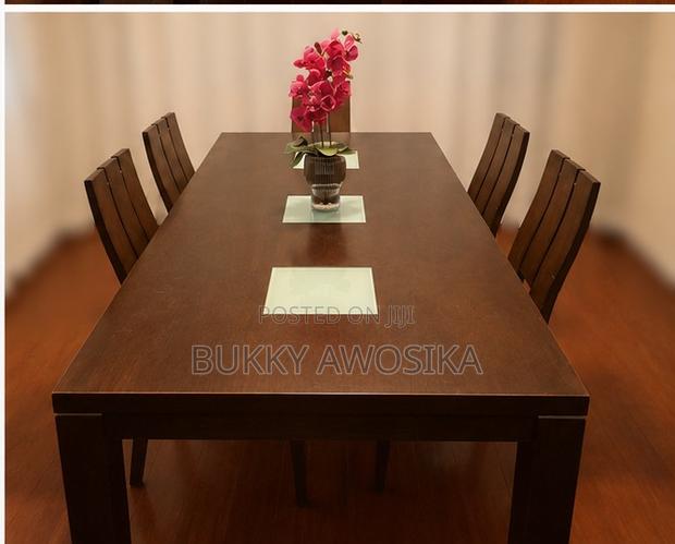 Elegant 6-Seater Solid Wood Dining Table & Chairs, Excellent Condition