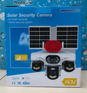 *New 4 Lens AOV 4G Simcard Solar Powered CCTV Cameras