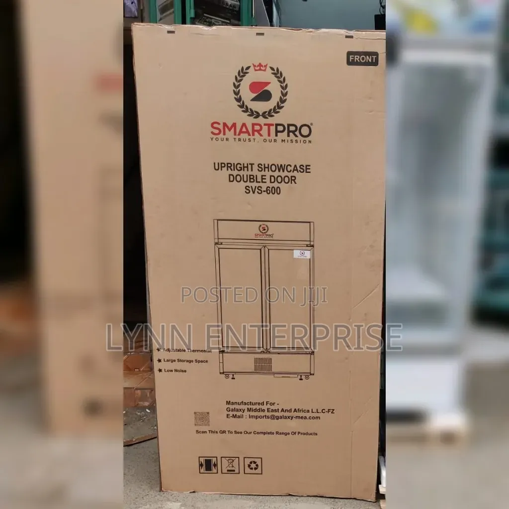 Smartpro Upright Showcase Side by Side Fridge SVS600 450Litres