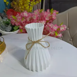 White Unbreakable Flower Vase – Elegant Home Decor Vase