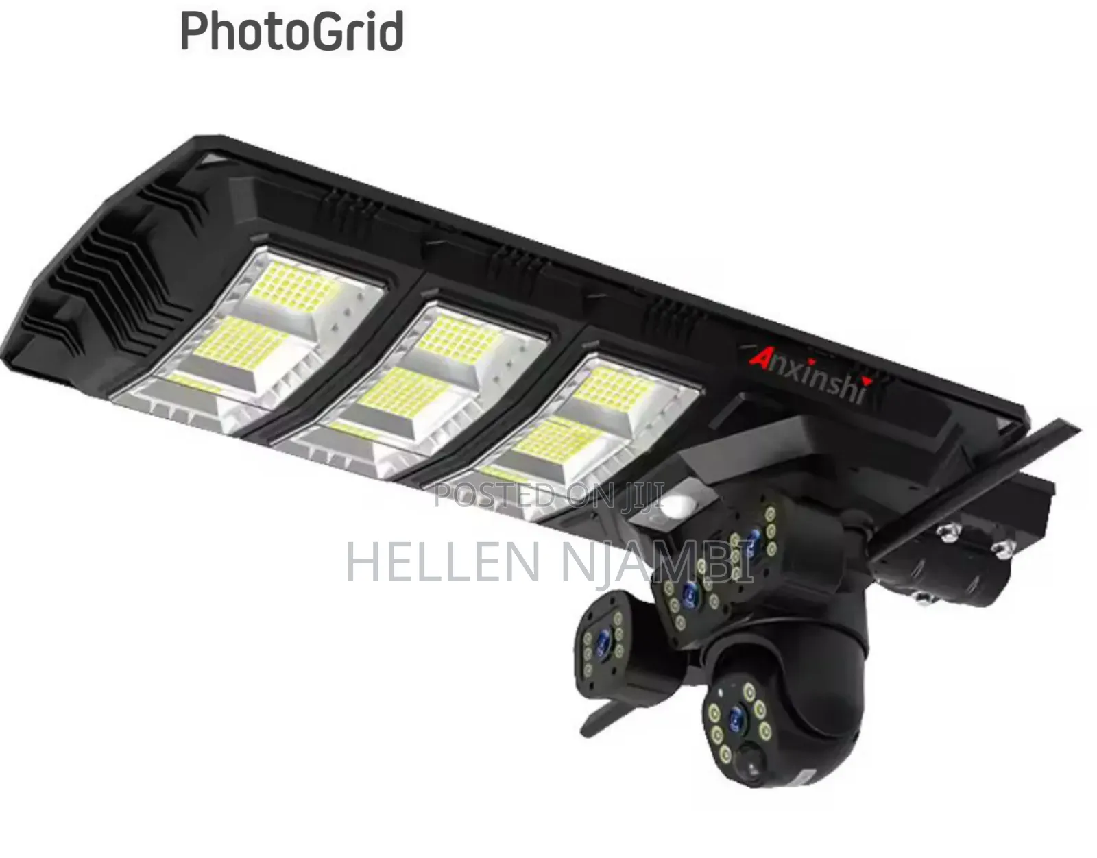 *1000Watts Solar Street Light With 4G Ai PTZ Three Camera