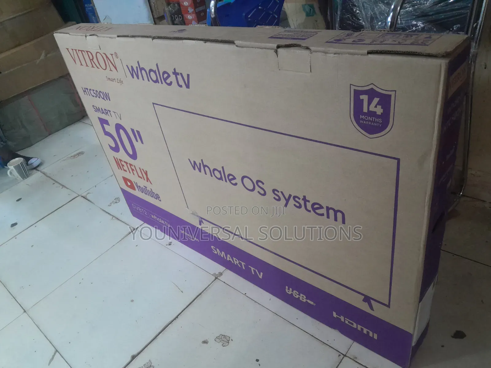 *Vitron 50" QLED Smart Whale TV Model: HTC50QW
Qled