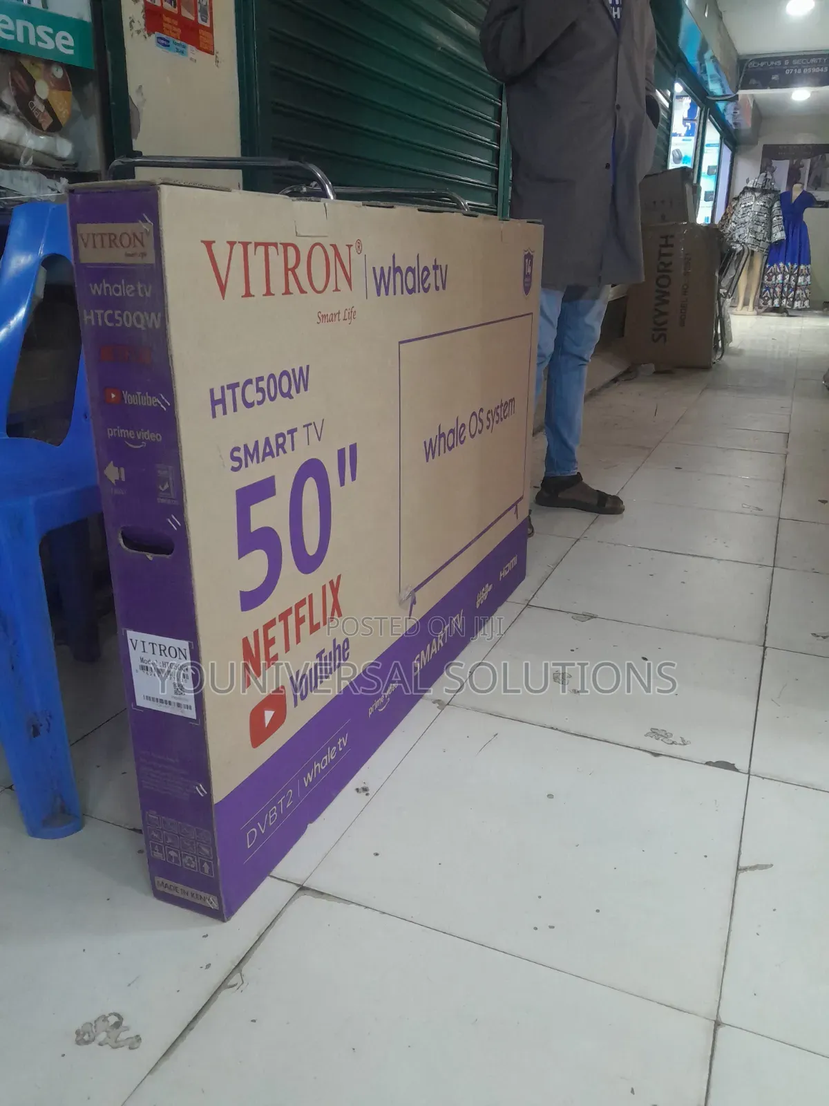*Vitron 50" QLED Smart Whale TV Model: HTC50QW
Qled