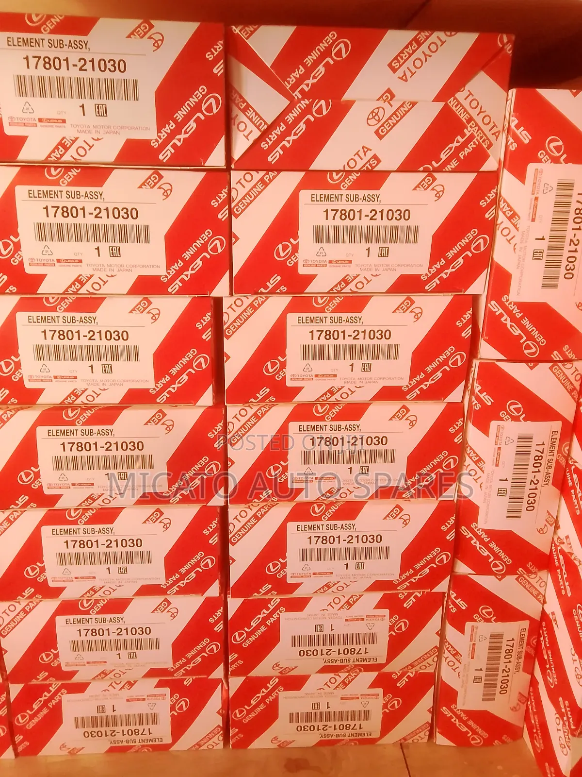 Genuine Toyota Air Filter 17801-21030