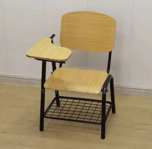 Office Furniture; Wooden Student Chair and Writting Pad