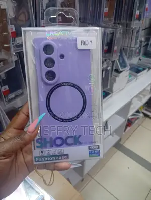 Purple Shock-Resistant Phone Case for the Samsung Galaxy Z Fold 7