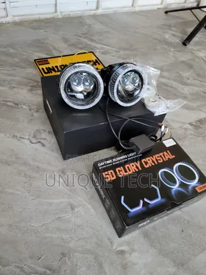 3" Bi LED Headlight Projectors 2 Laser With  5D Crystal Ring