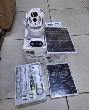 UBox 6MP Dual Lens 4G Solar PTZ CCTV Camera for Home & Business Securi