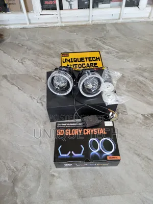 3 Inch 2 Laser Bi LED Headlight Projectors + 5D Crystal Rings