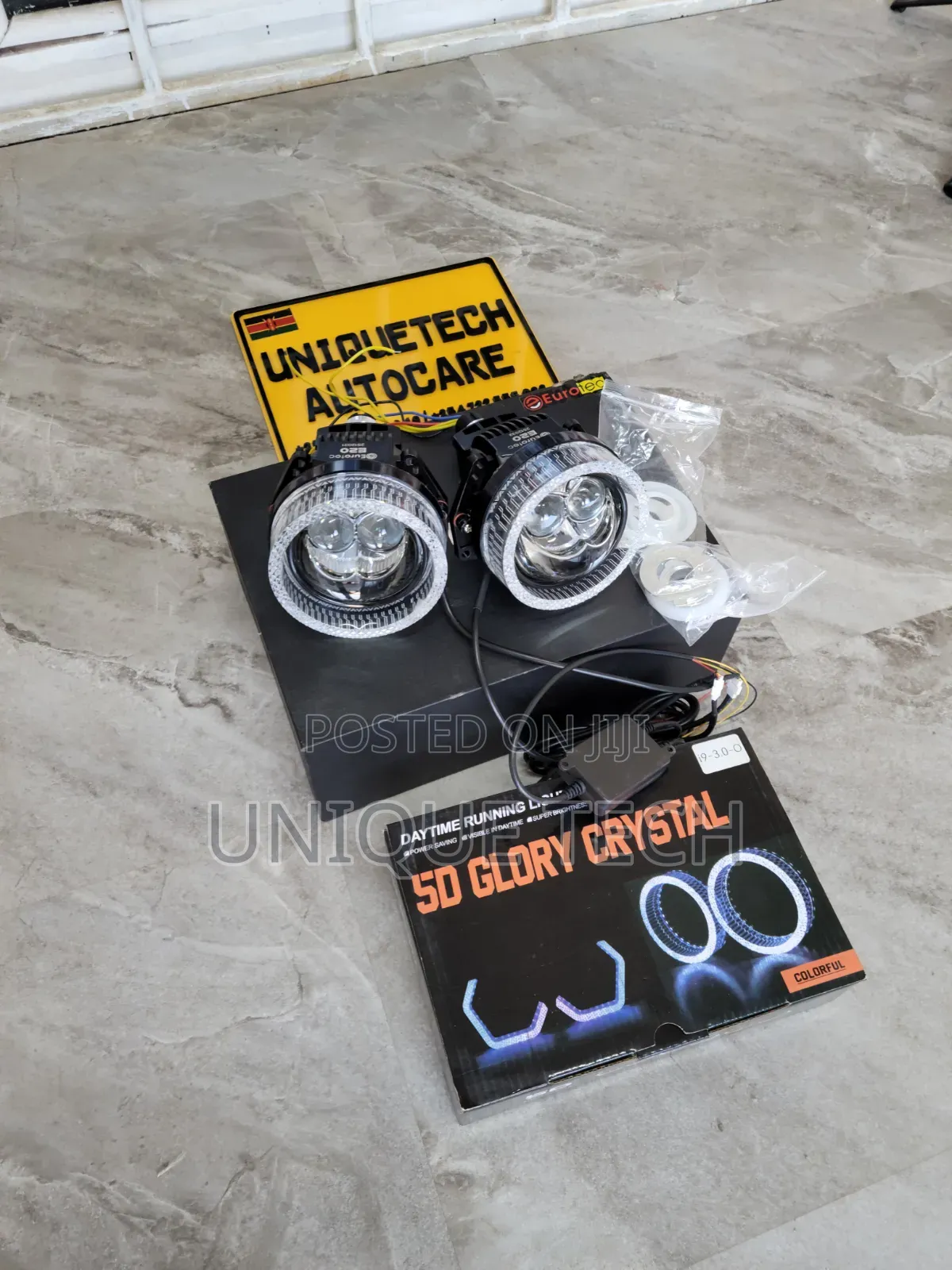 3 Inch 2 Laser Bi LED Projector Lights With 5D Rings