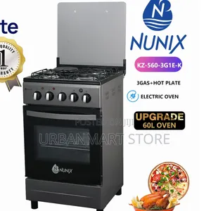 Brand New Nunix 50×55 Freestanding 3+1 Cooker With Oven