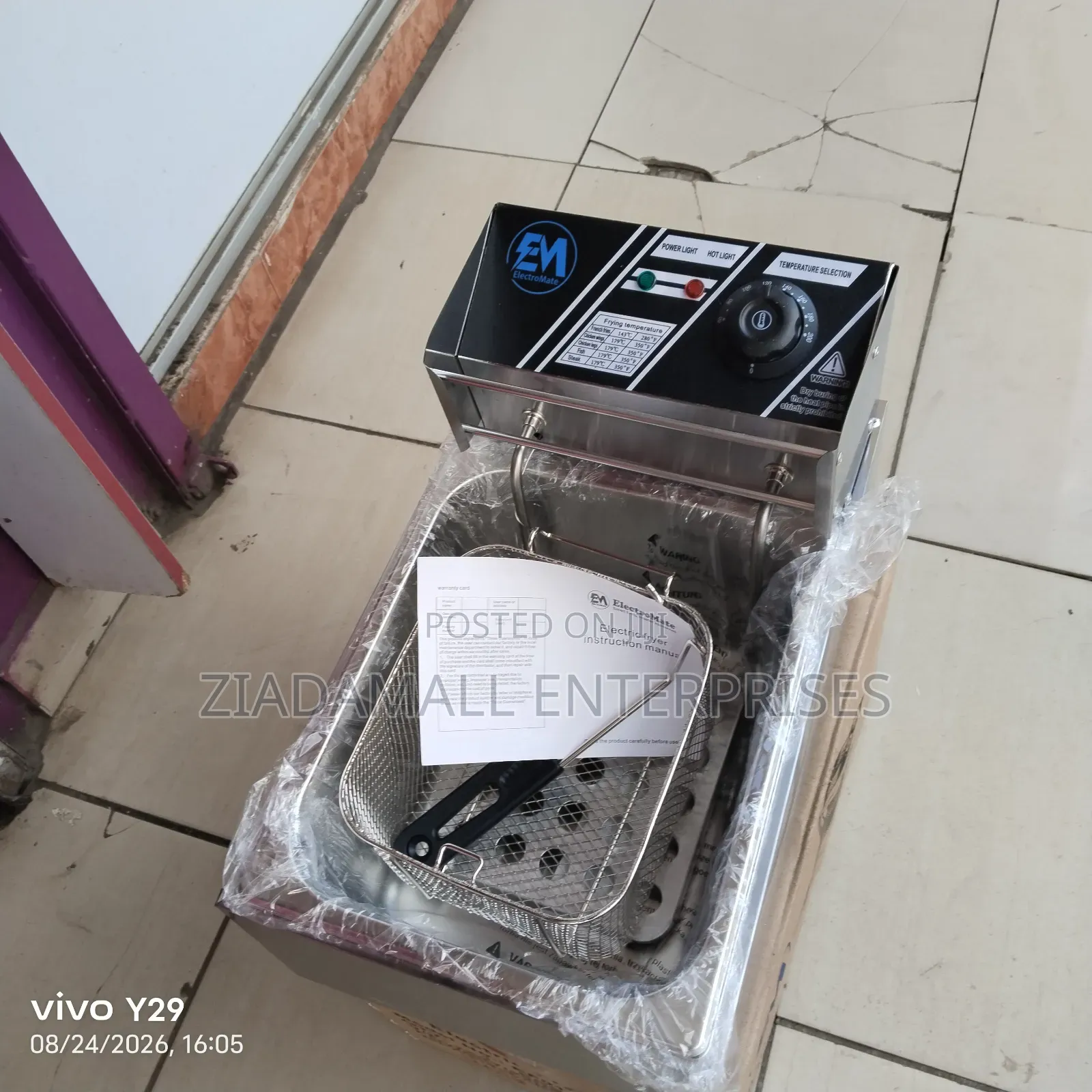 Electric Single Deep Fryer. Chips Fryer