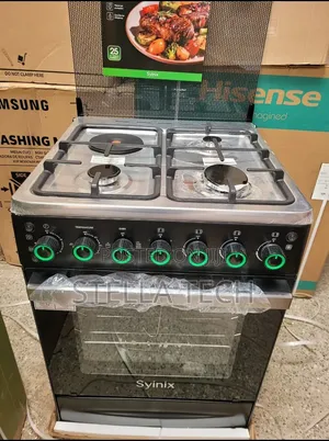 Syinix 60by60 3+1 Standing Cooker With Electric Oven
