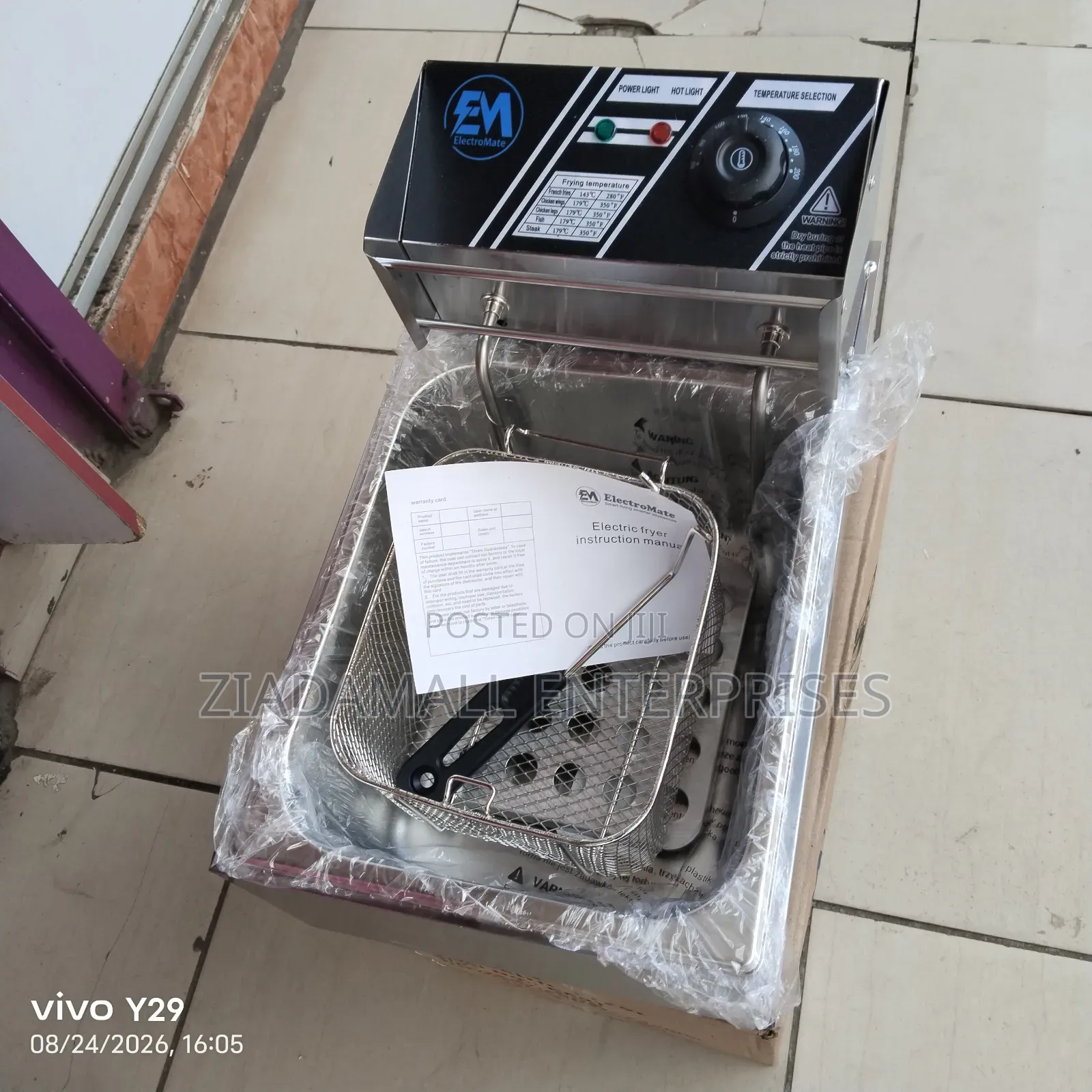 Big 6L Single Deep Fryer for Shop and Home