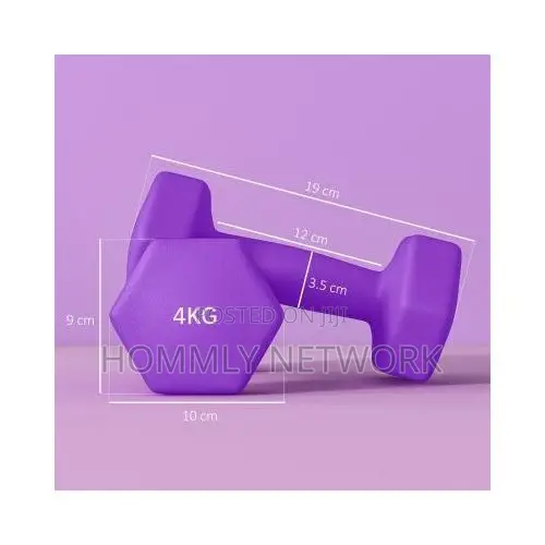 4kg Vinyl Dumbbells Pair