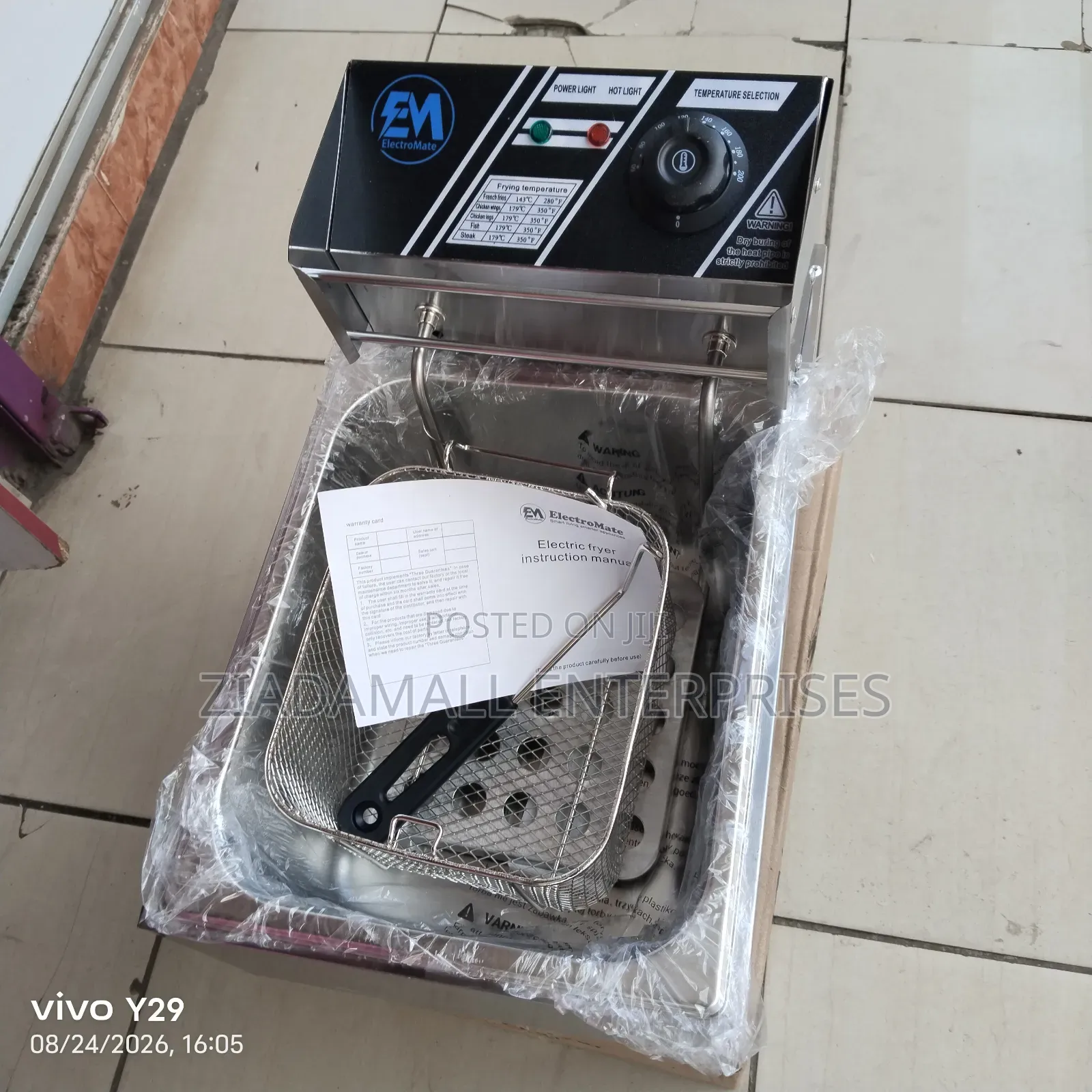 Restocked Big Capacity 6L Single Deep/Chips Fryer