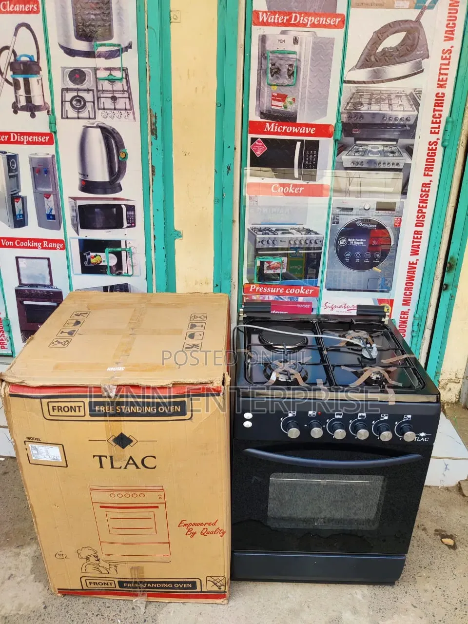 TLAC Standing Cooker 60x60cm, 3G+1E, With Flame Failure Safety