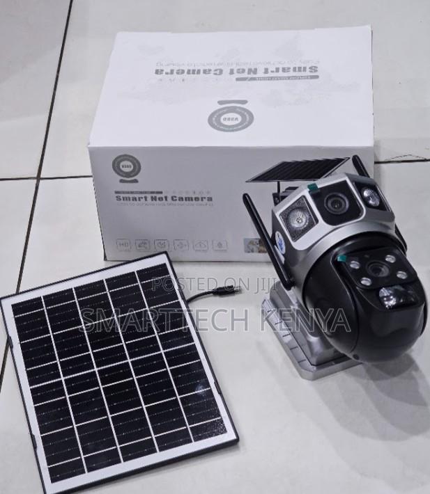 Wifi Solar CCTV Camera – Dual Lens PTZ