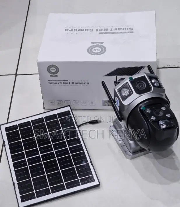 Wifi Solar CCTV Camera – Dual Lens PTZ